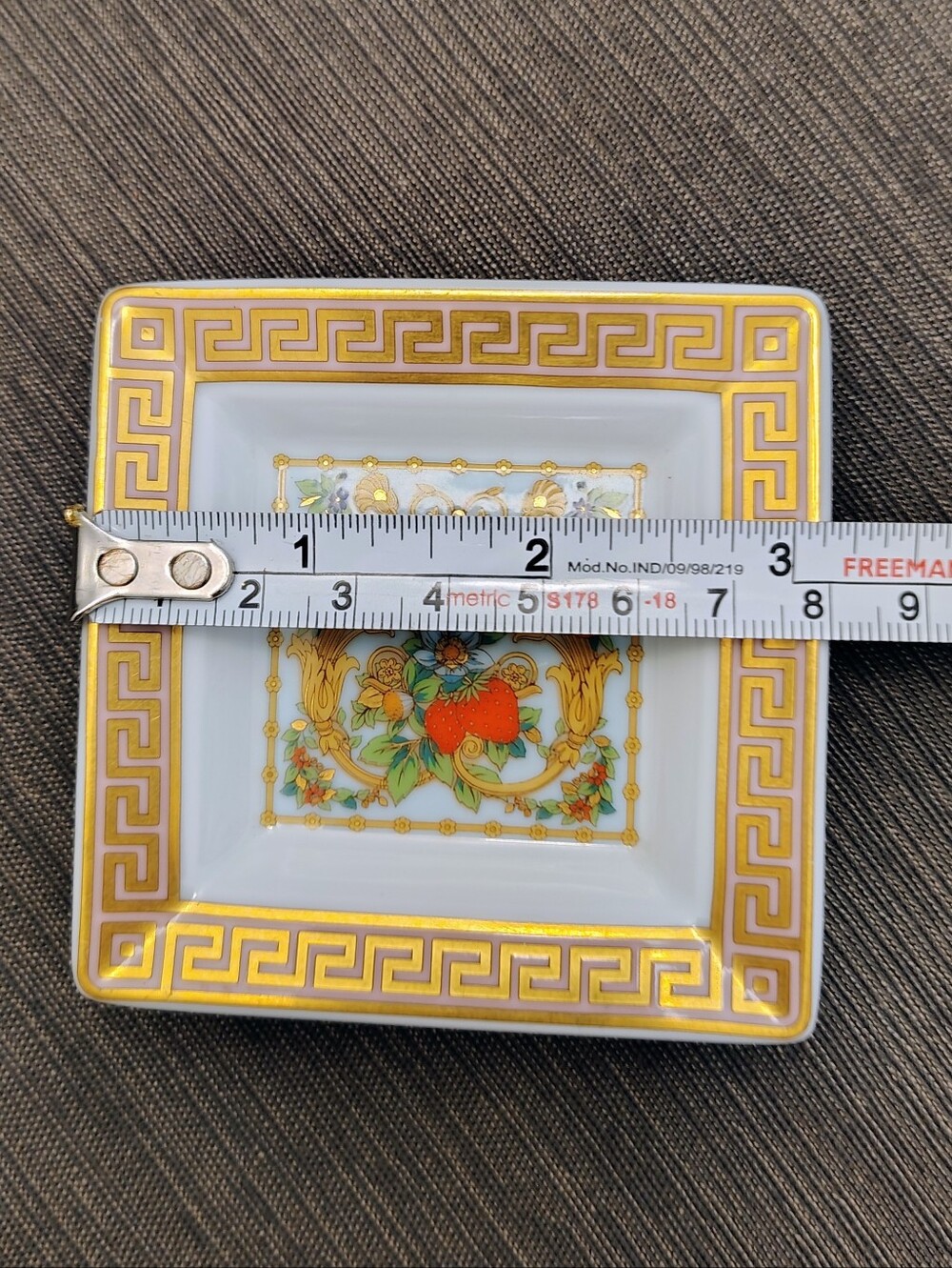 Versace Rosenthal Le Jardin de Versace Tray for Trinkets Jewelry Etc (3cm x 3cm) - Picture 8 of 8